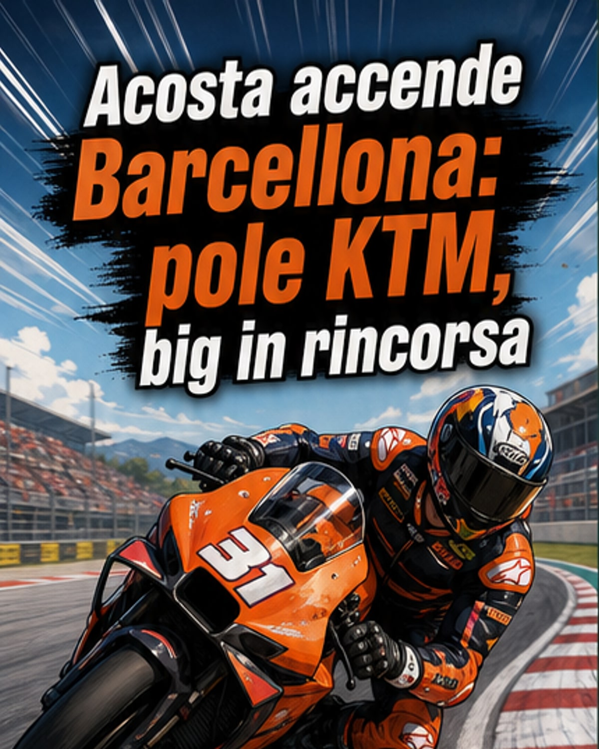 Acosta in pole a Barcellona