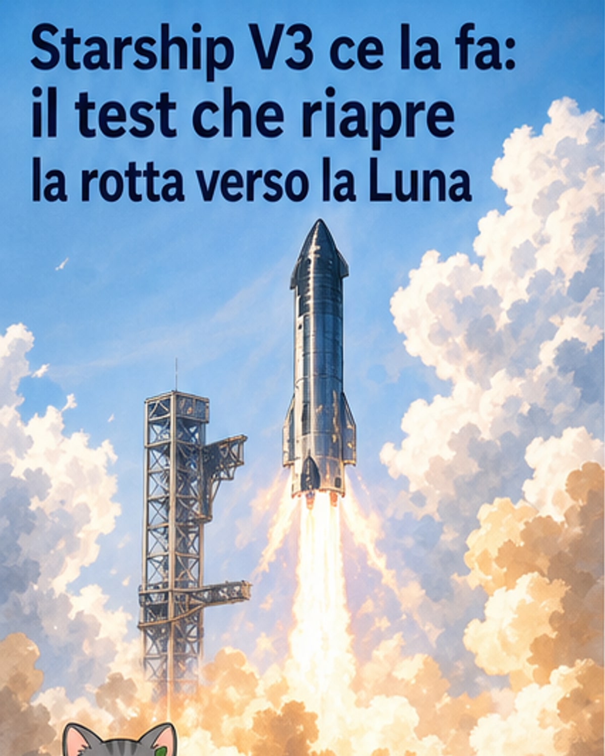 Test riuscito per la Starship V3