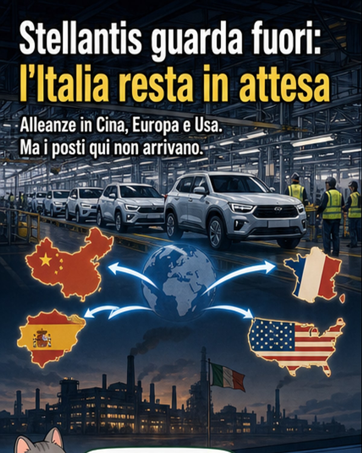 Stellantis punta su Cina e Usa, ma in Italia solo attesa