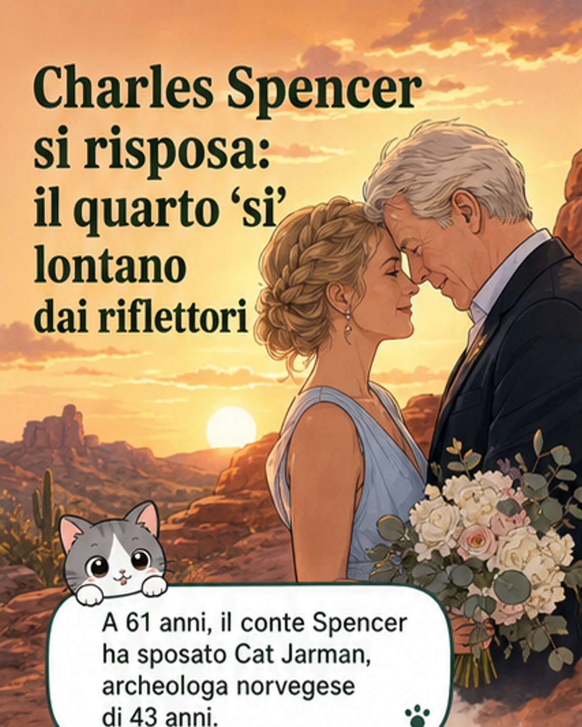 Charles Spencer si è sposato per la 4ª volta