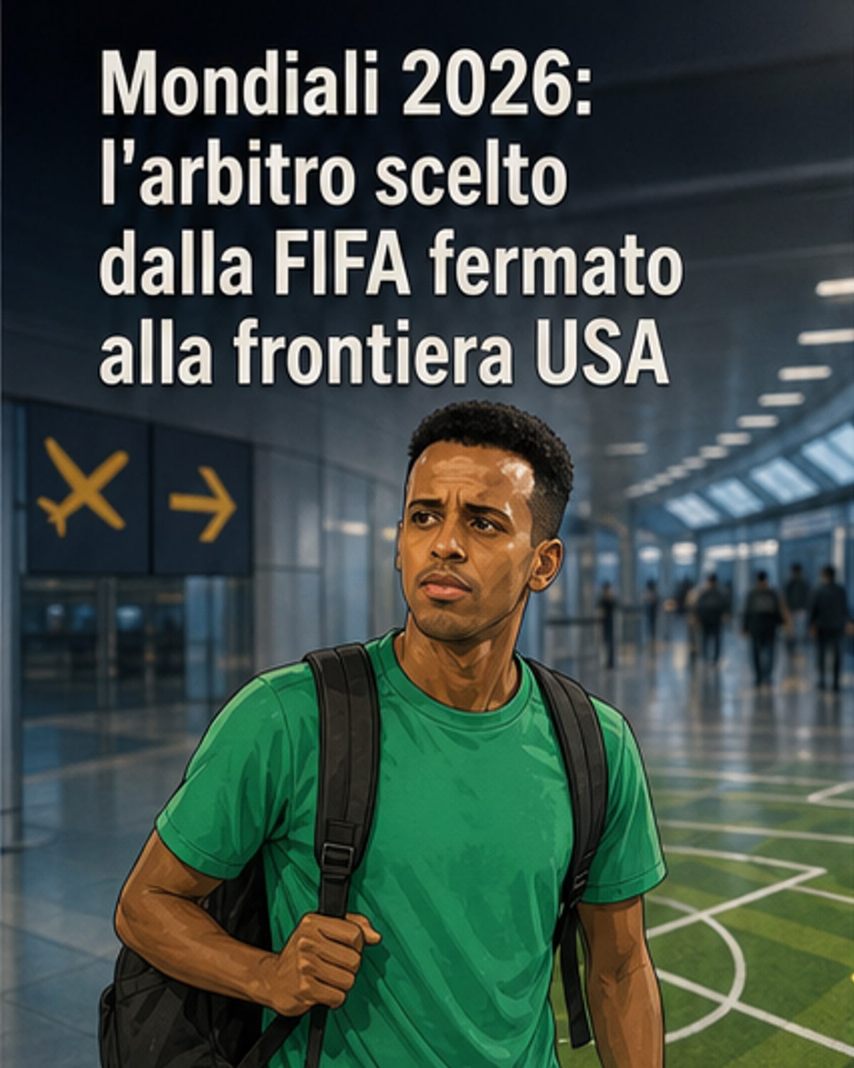 Arbitro somalo bloccato all'ingresso negli USA