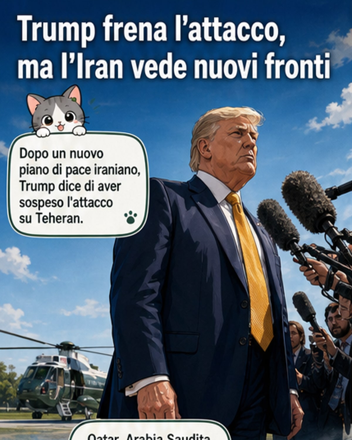 Trump sospende l'attacco all'Iran, ma minaccia escalation