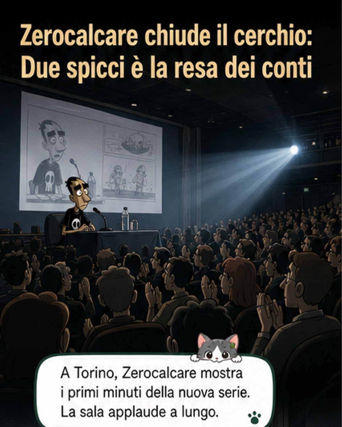 Zerocalcare chiude la trilogia con 'Due spicci'