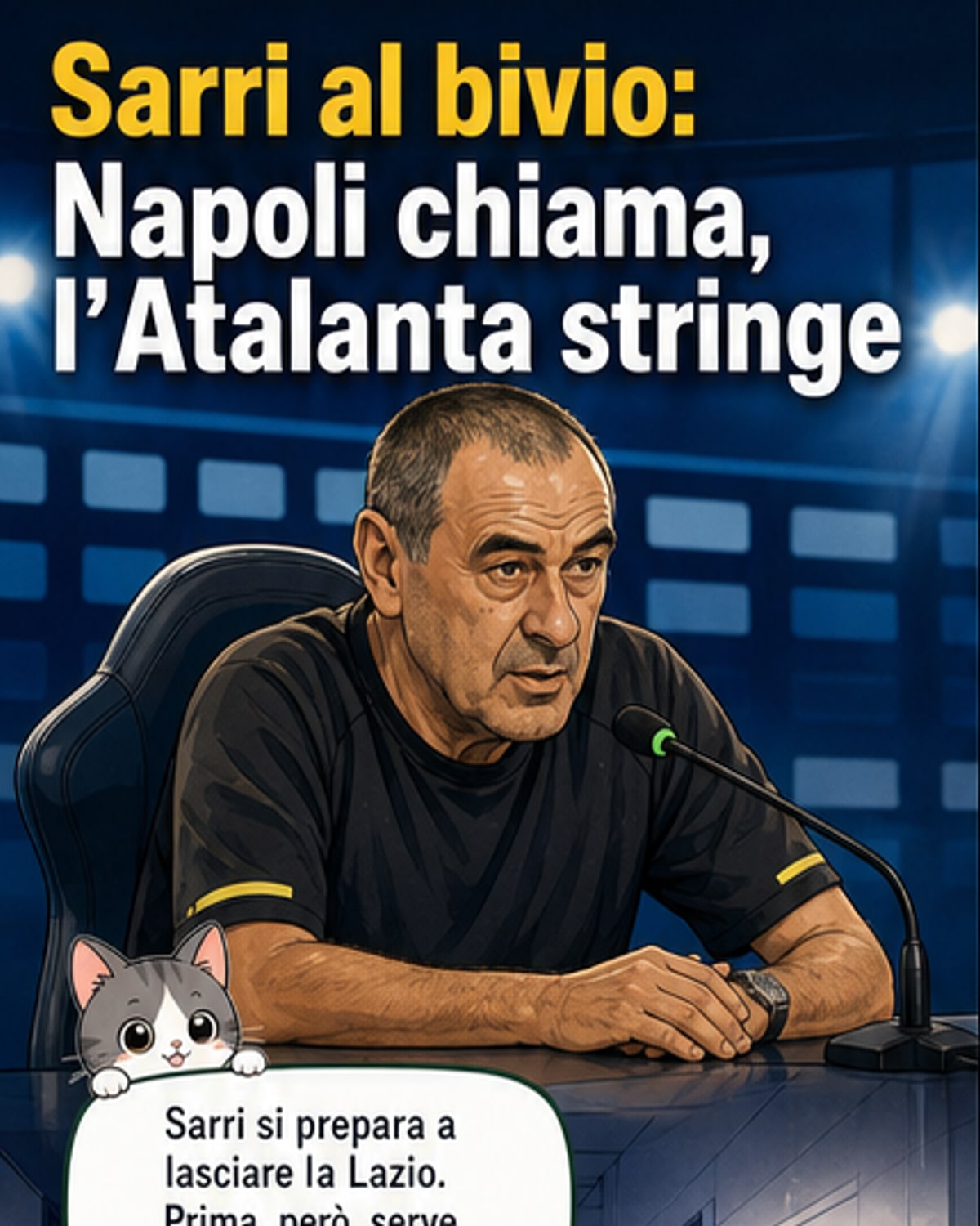Sarri lascia la Lazio, due strade