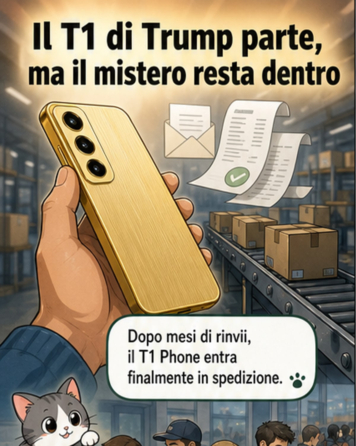 Lo smartphone d'oro di Trump è in arrivo