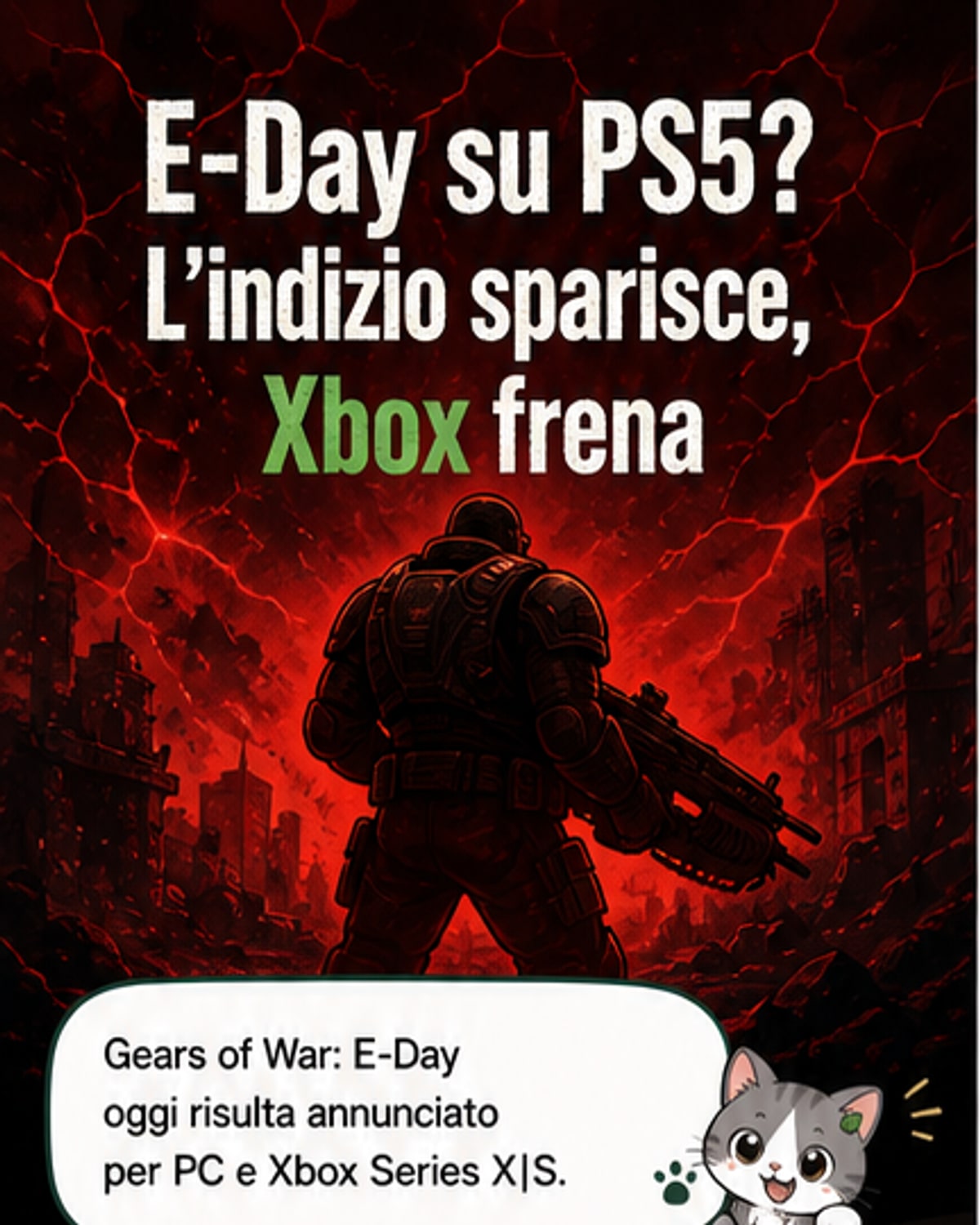 Gears of War su PS5? Un frame fa discutere