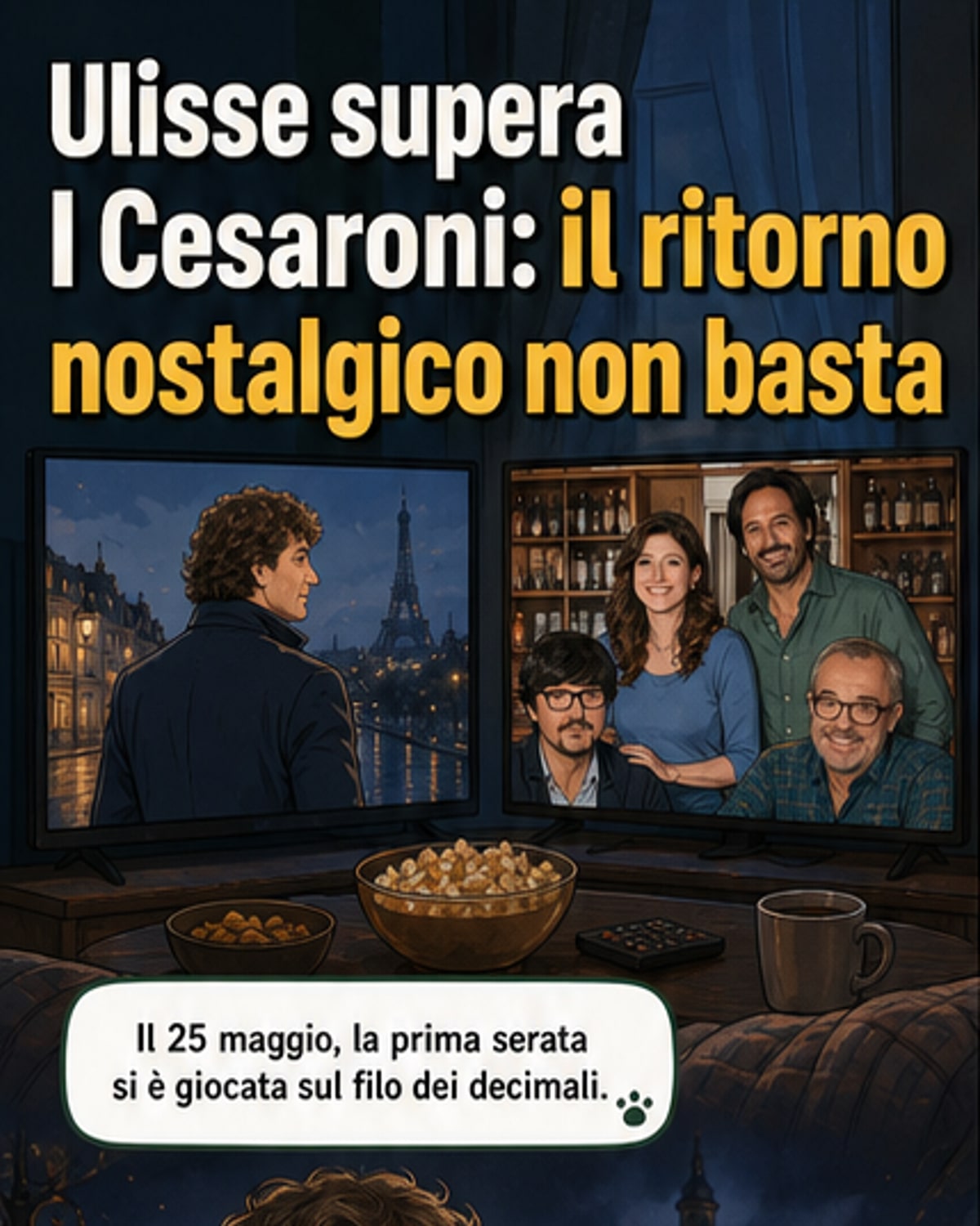 Ulisse batte I Cesaroni in ascolti