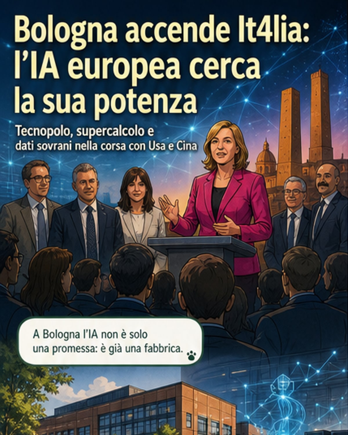 Bologna sfida Usa e Cina con l'IA