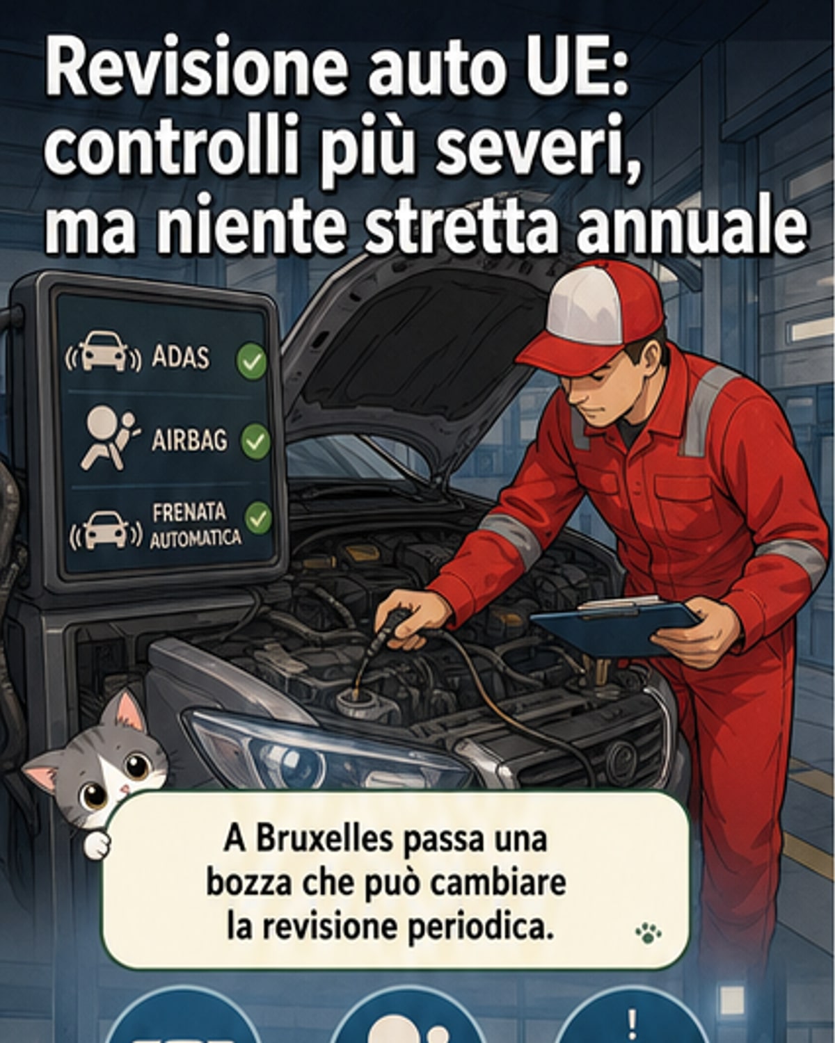 Revisione auto più severa in UE