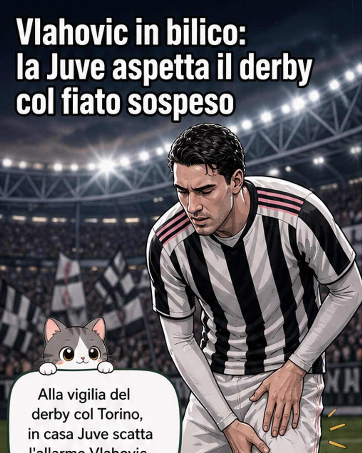 Vlahovic a rischio per il derby