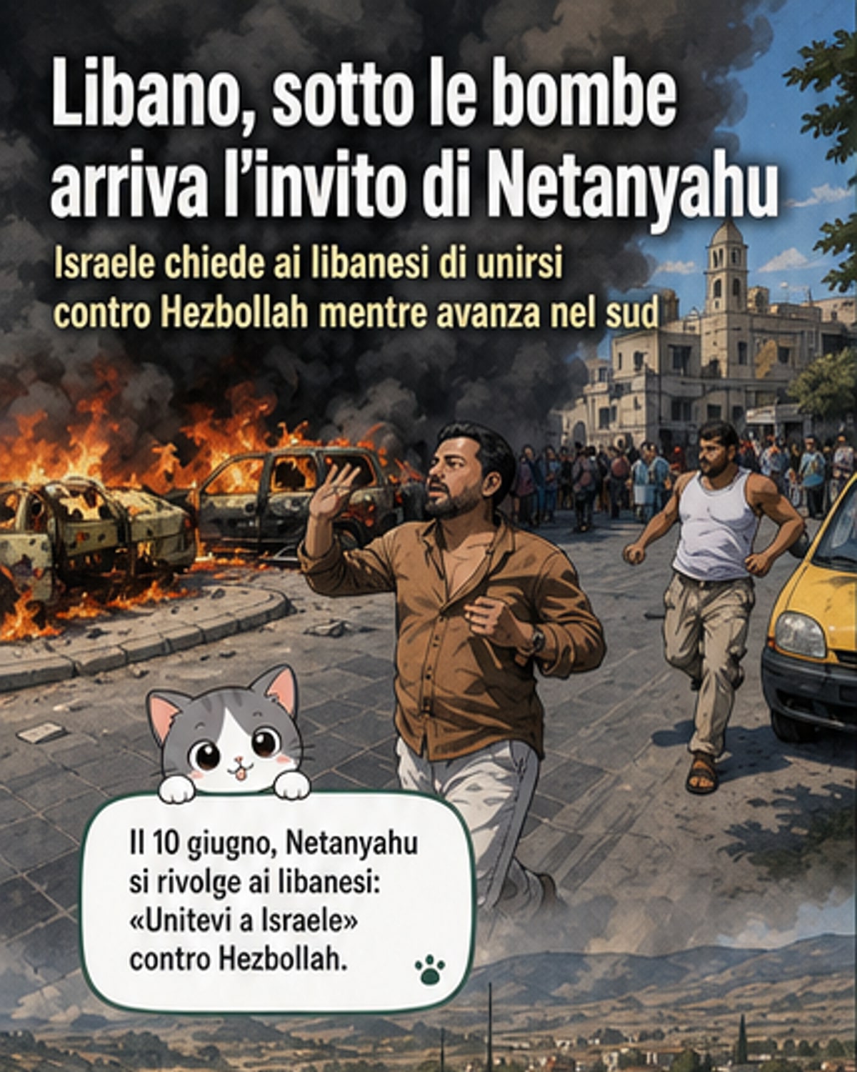 Israele ai libanesi: unitevi a noi
