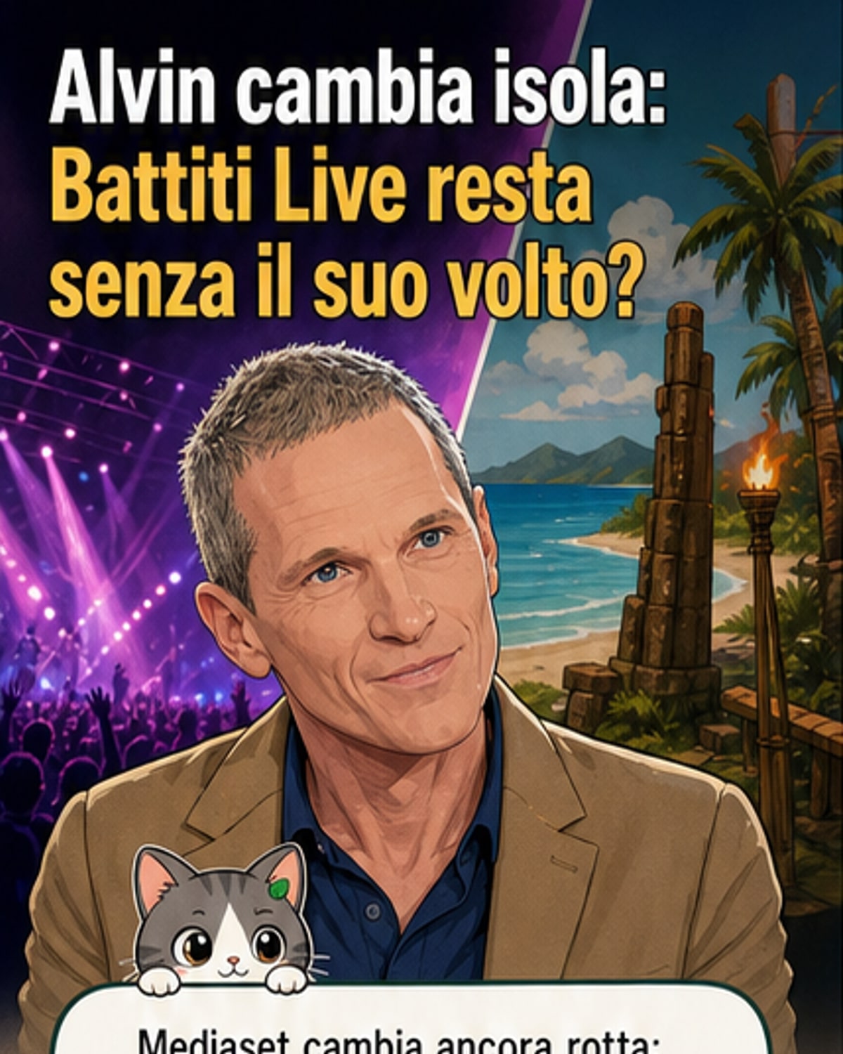 Alvin lascia Battiti Live per L'Isola