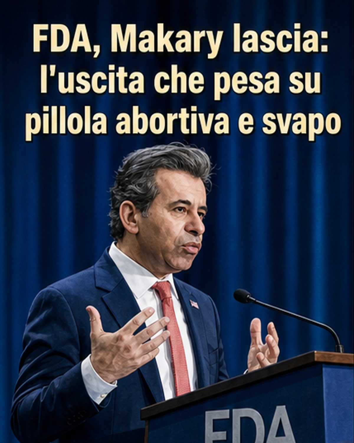Si è dimesso il capo della FDA Makary