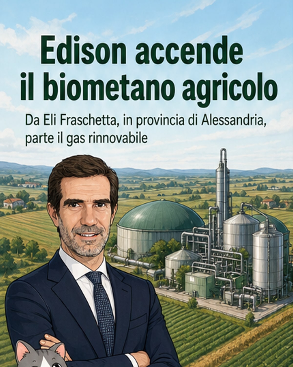 Edison accende il primo biometano agricolo