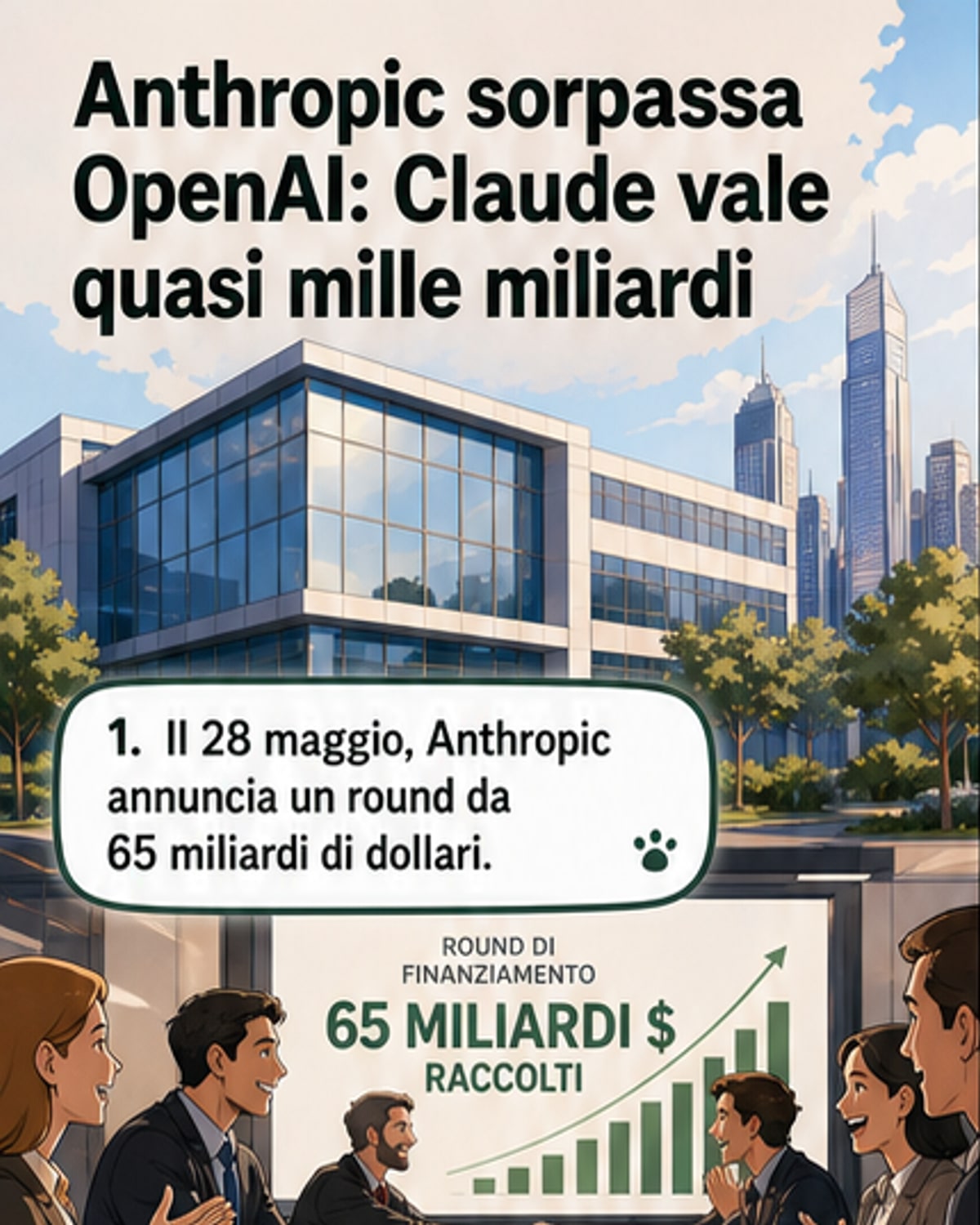 Anthropic supera OpenAI nella valutazione