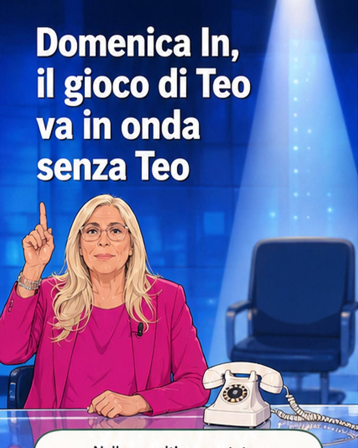 Teo Mammucari assente a Domenica In