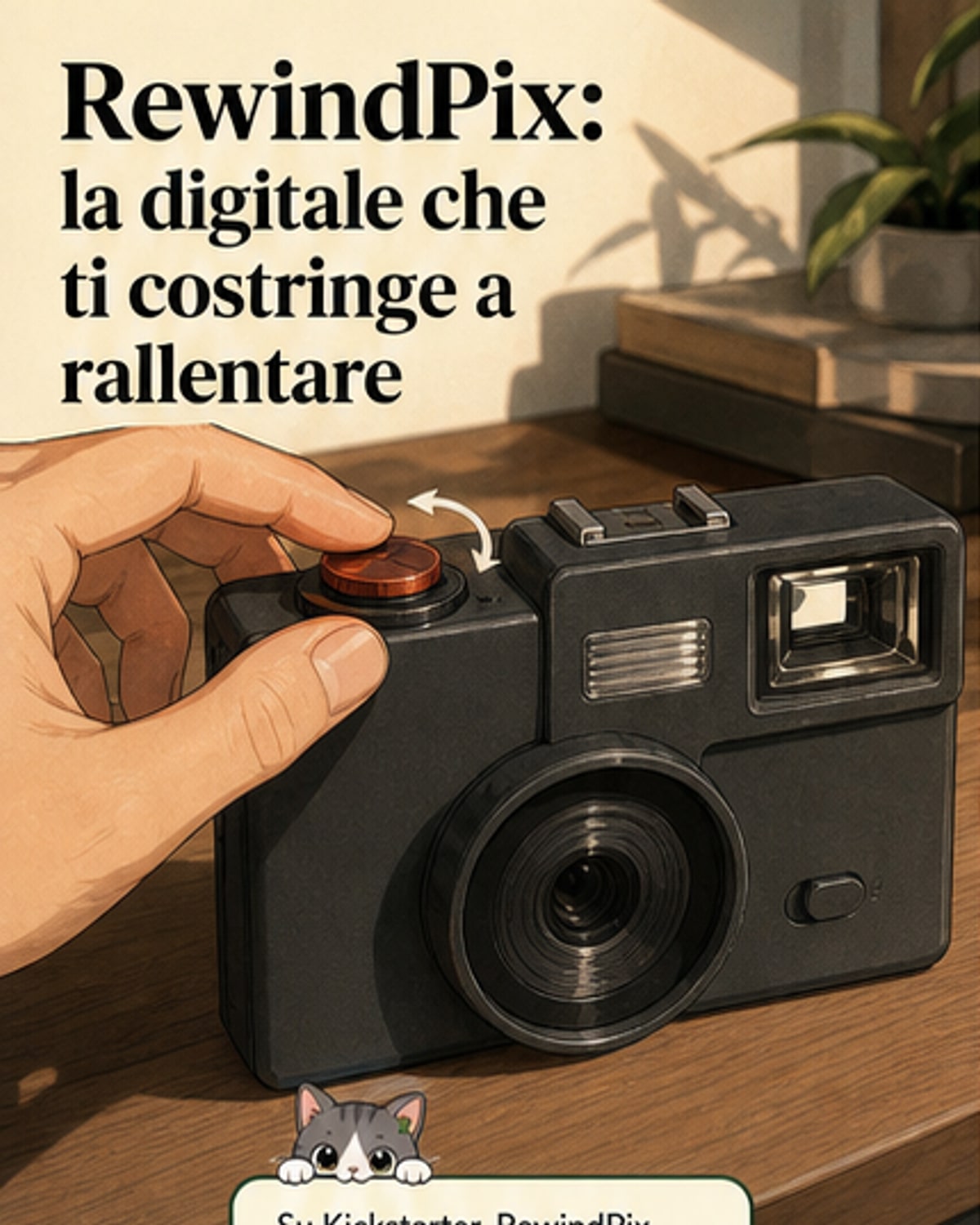 Una fotocamera digitale che simula la pellicola