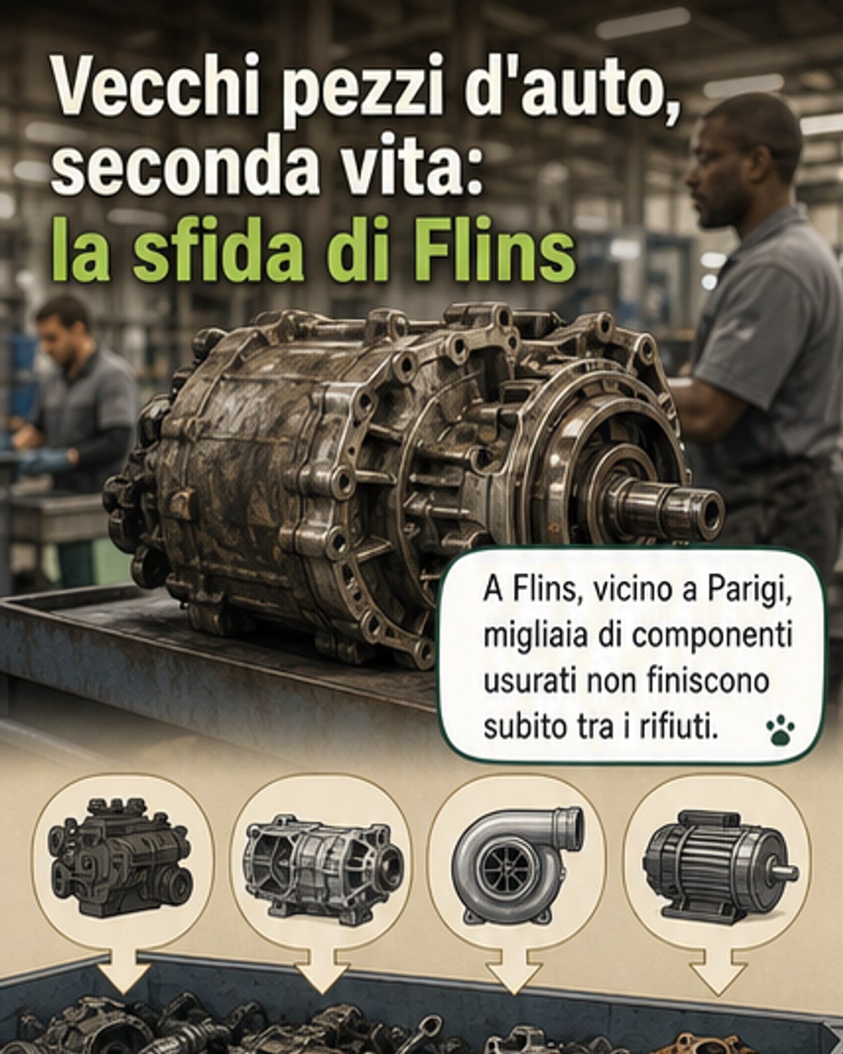 Il futuro delle auto è nei pezzi rigenerati