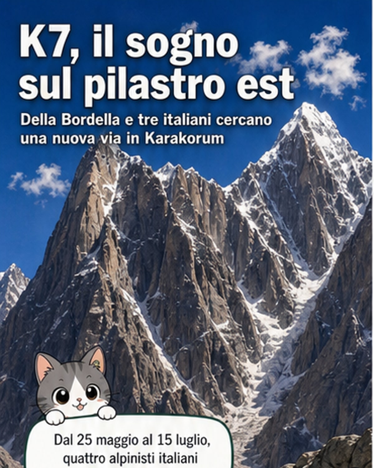 Un sogno in vetta sul K7