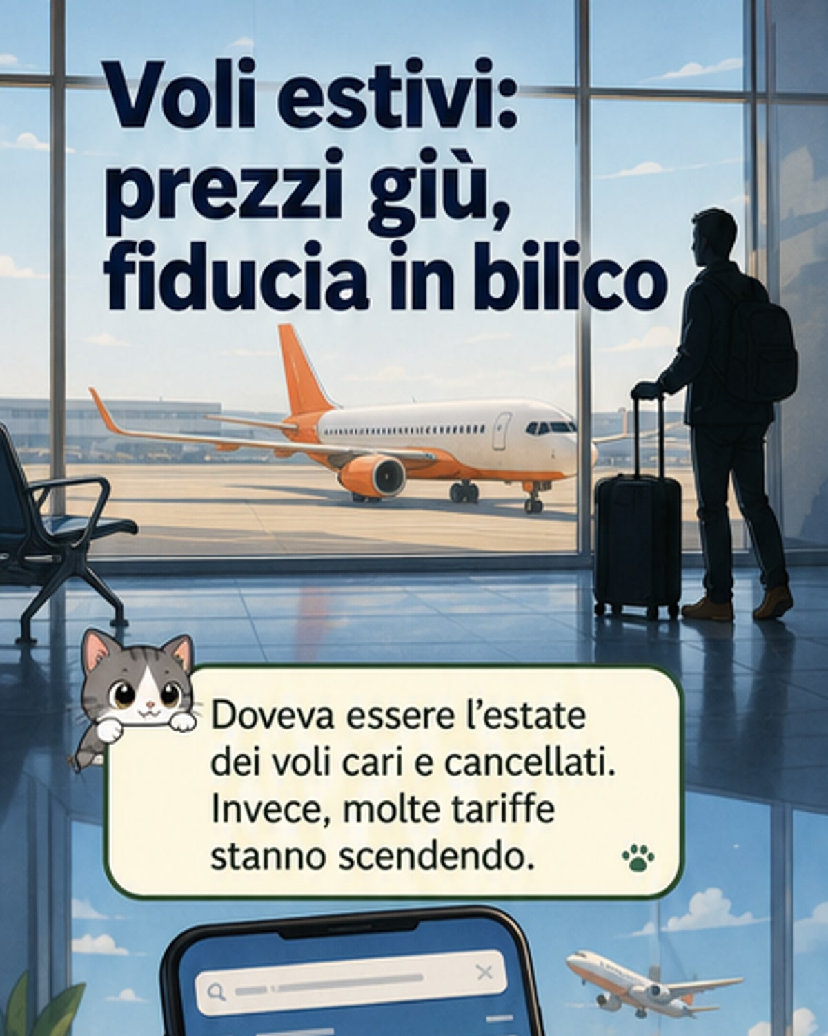 Voli estivi più economici: le compagnie tagliano i prezzi
