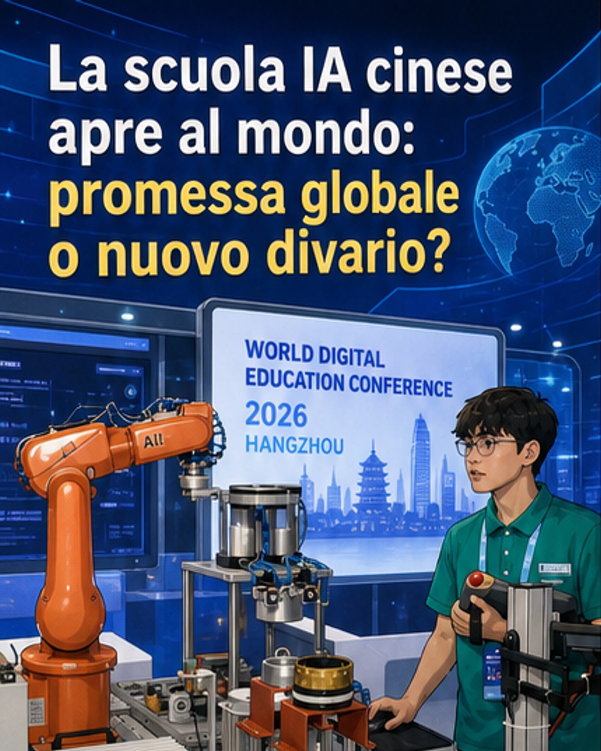 Cina lancia piattaforma globale con IA