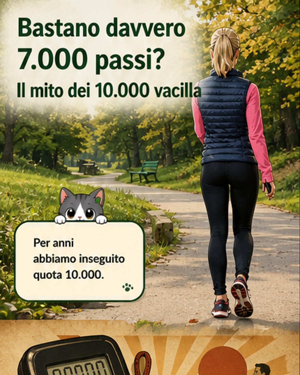 7.000 passi, non 10.000
