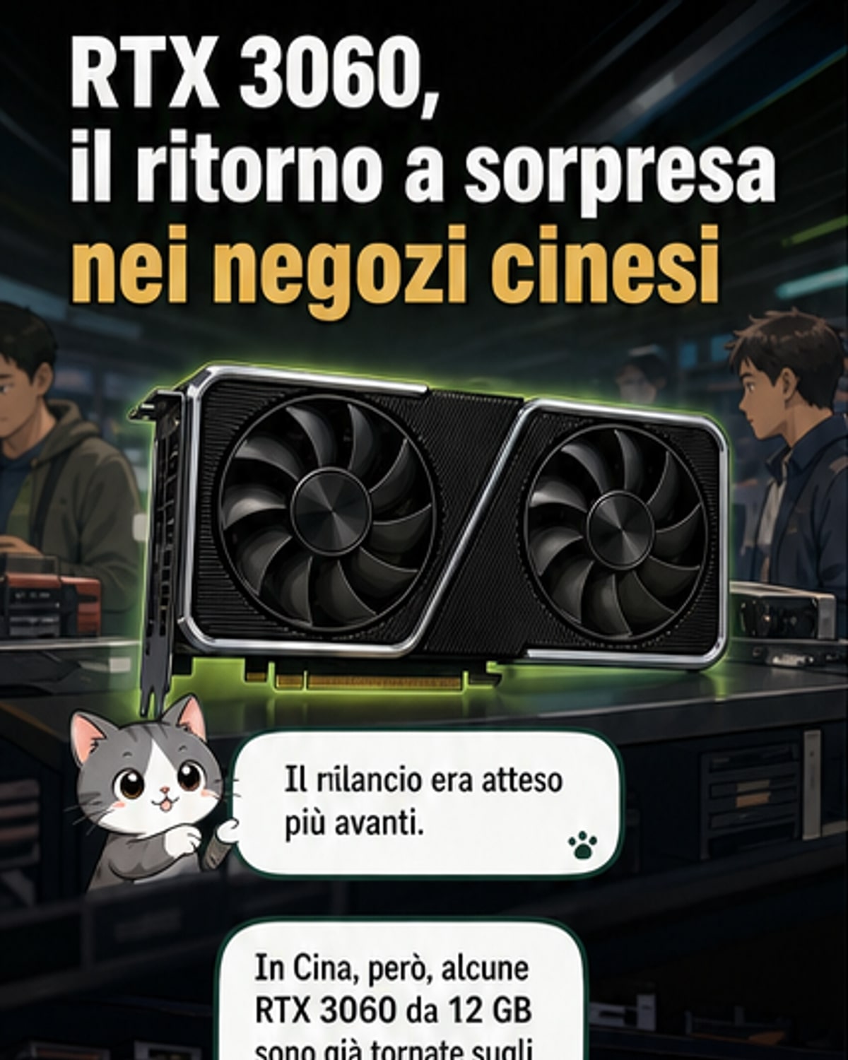 La RTX 3060 torna in Cina