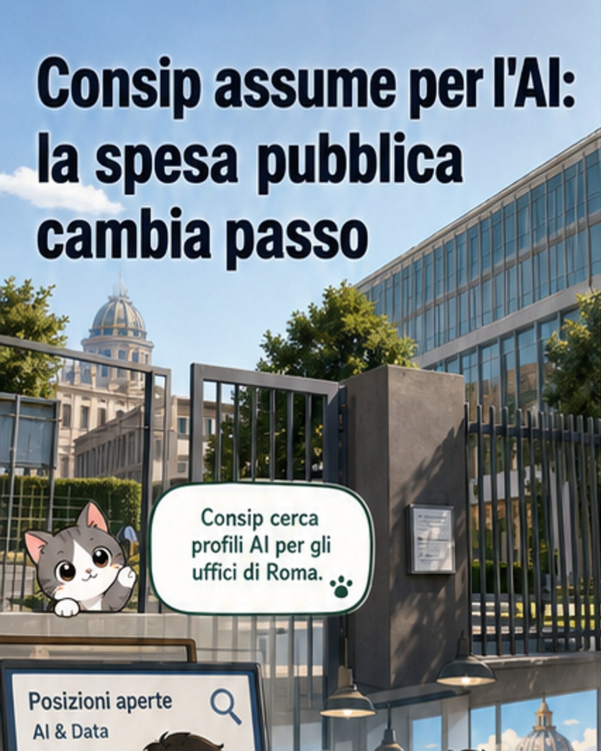 Consip assume in AI per trasformare la PA