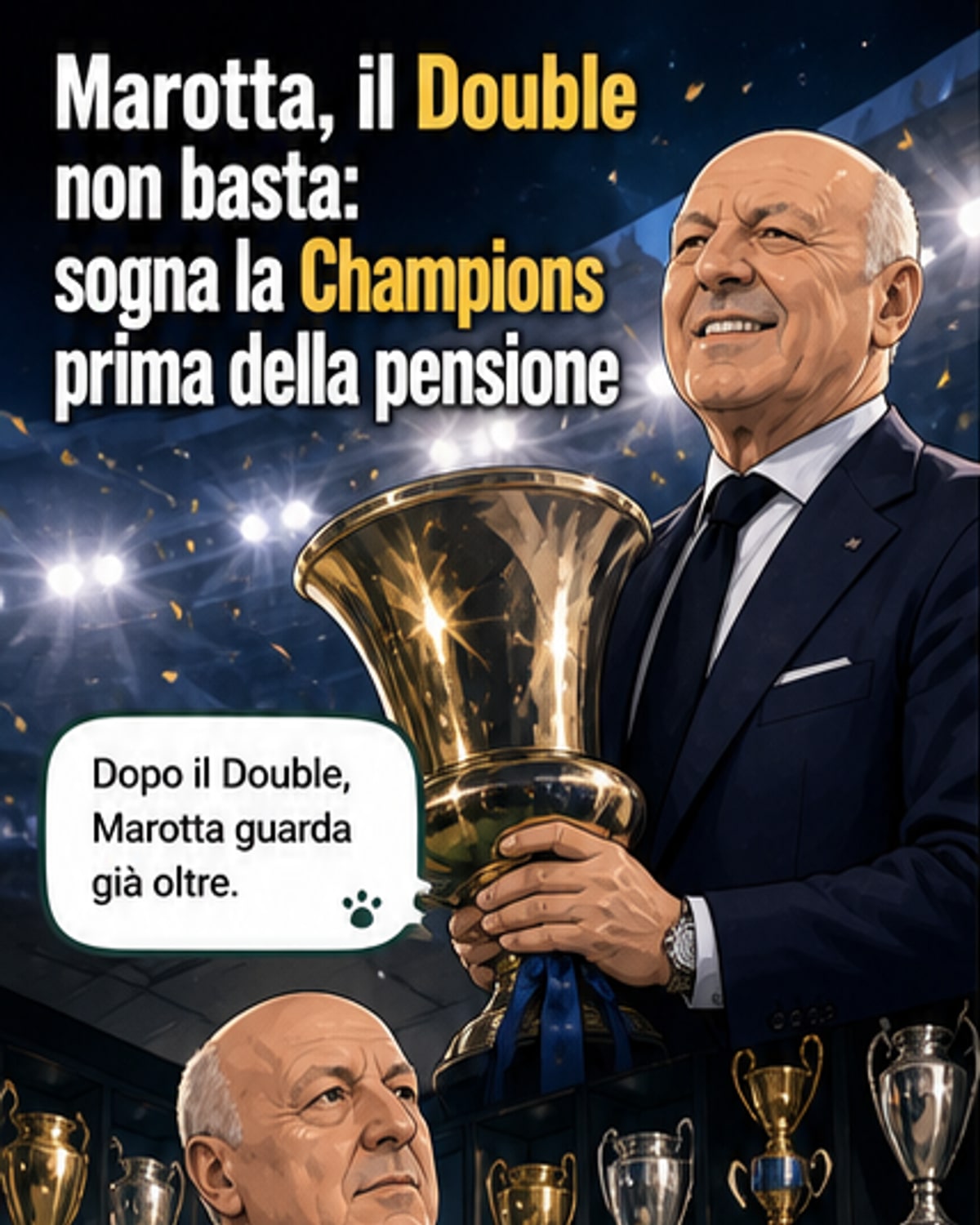 Marotta: 'Sogno la Champions prima della pensione'