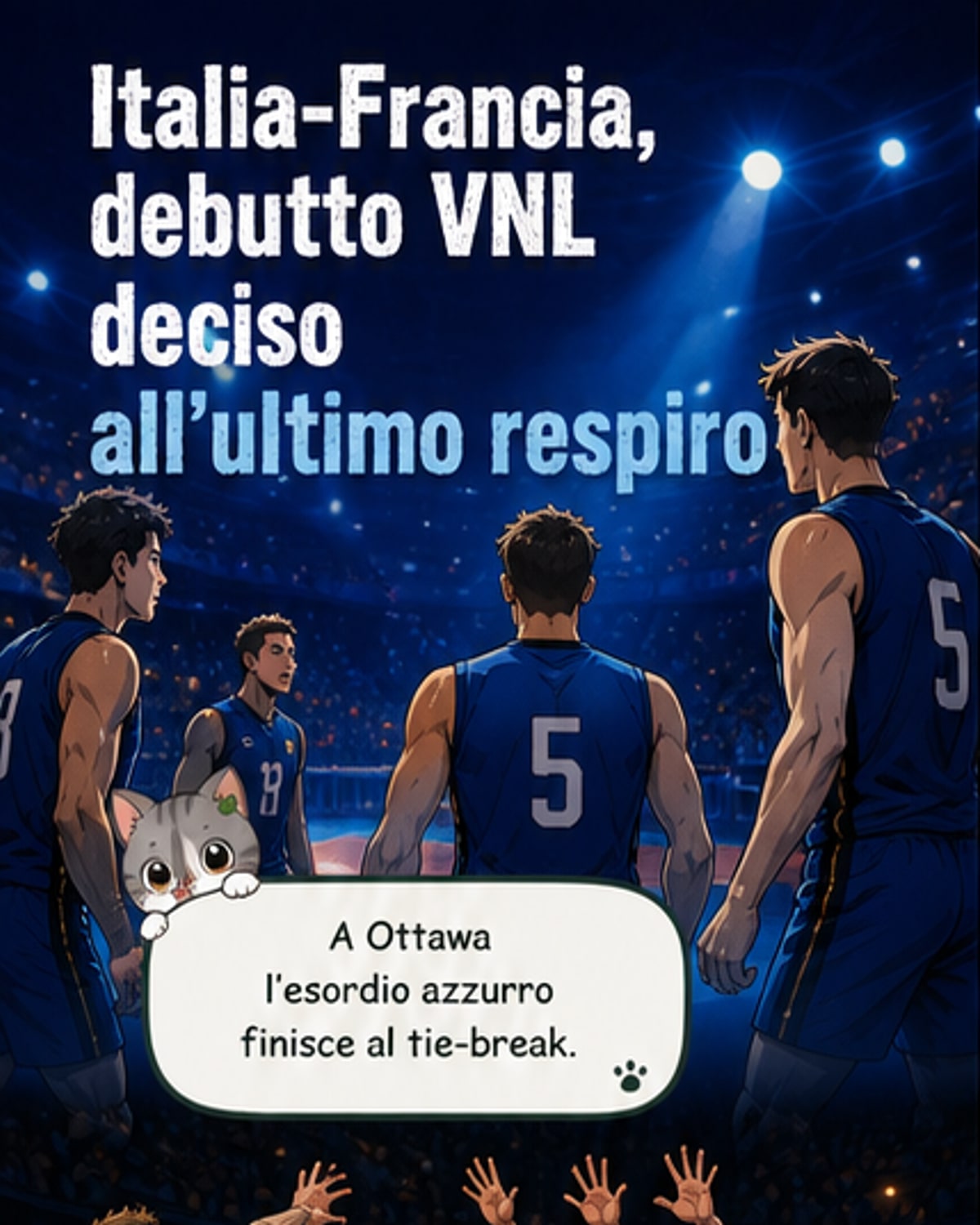 Italia cade in volata con la Francia