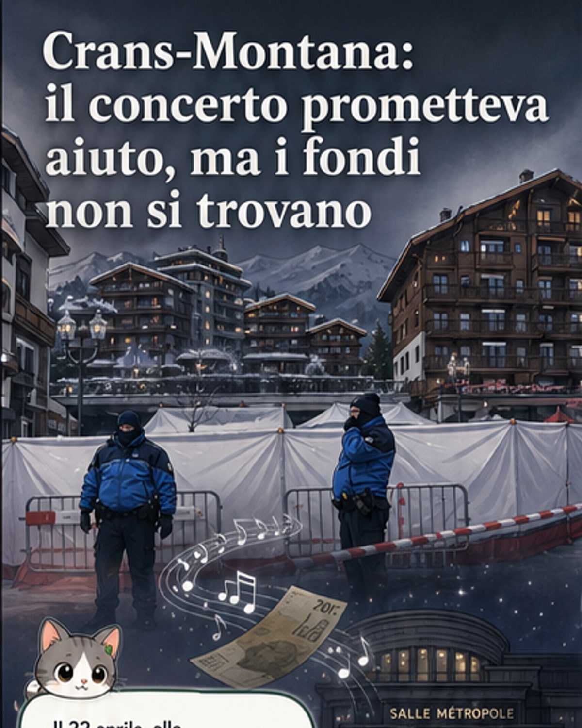 Soldi del concerto per Crans-Montana svaniti