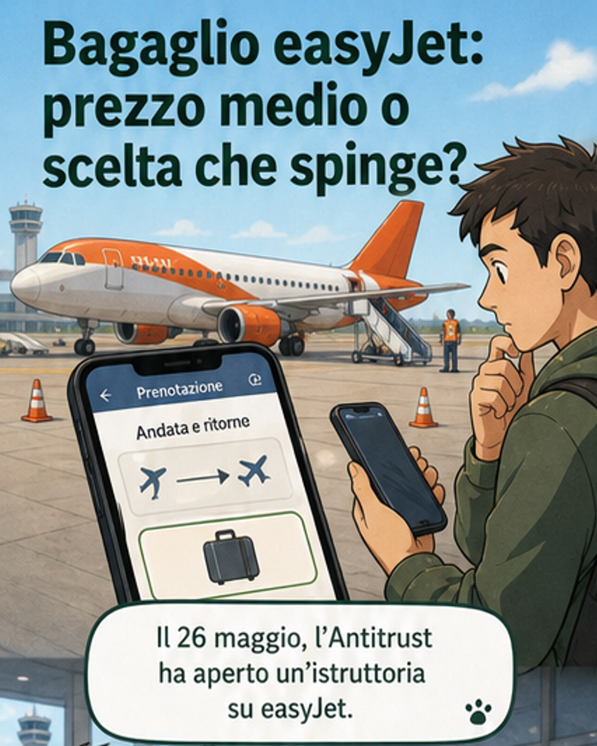 Antitrust indaga EasyJet per prezzo ingannevole