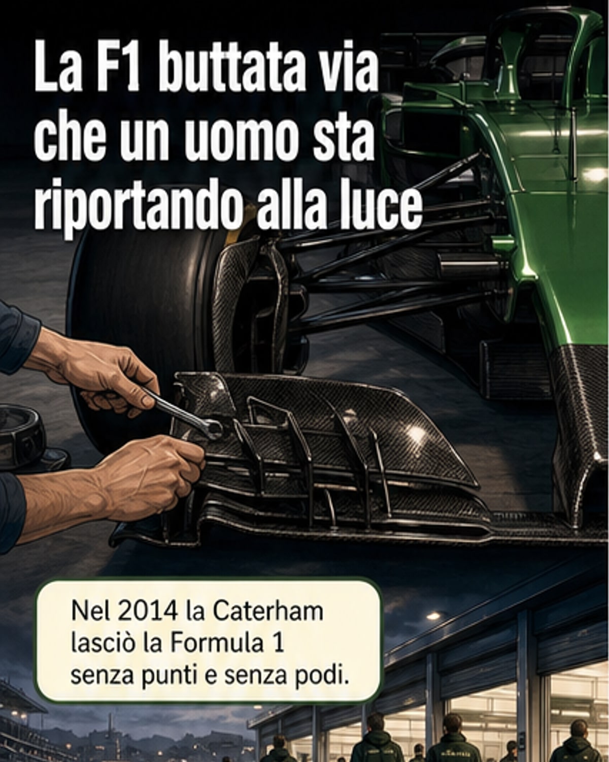 L'uomo che ha salvato una F1 dal cassonetto