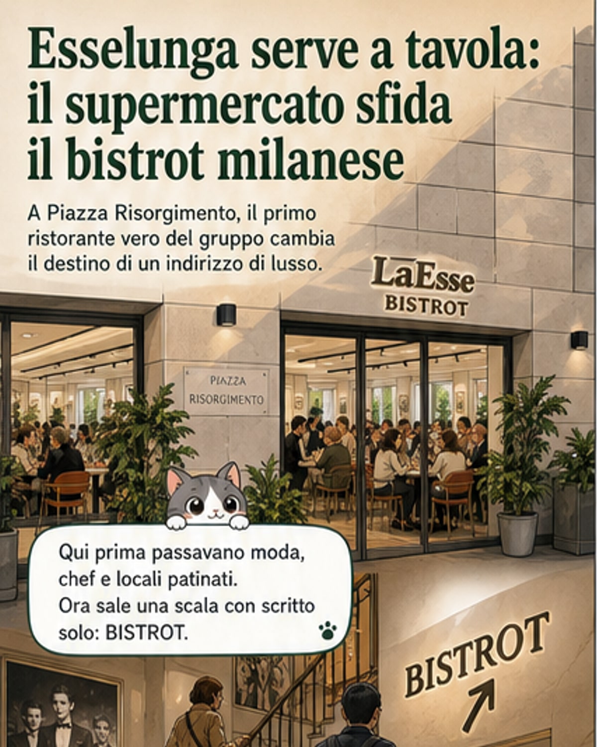 Esselunga apre il primo bistrot a Milano
