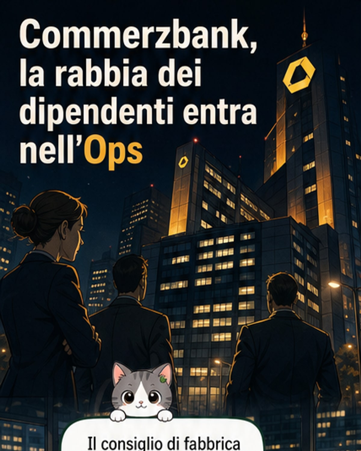 Commerzbank, denuncia contro ignoti per l'Ops
