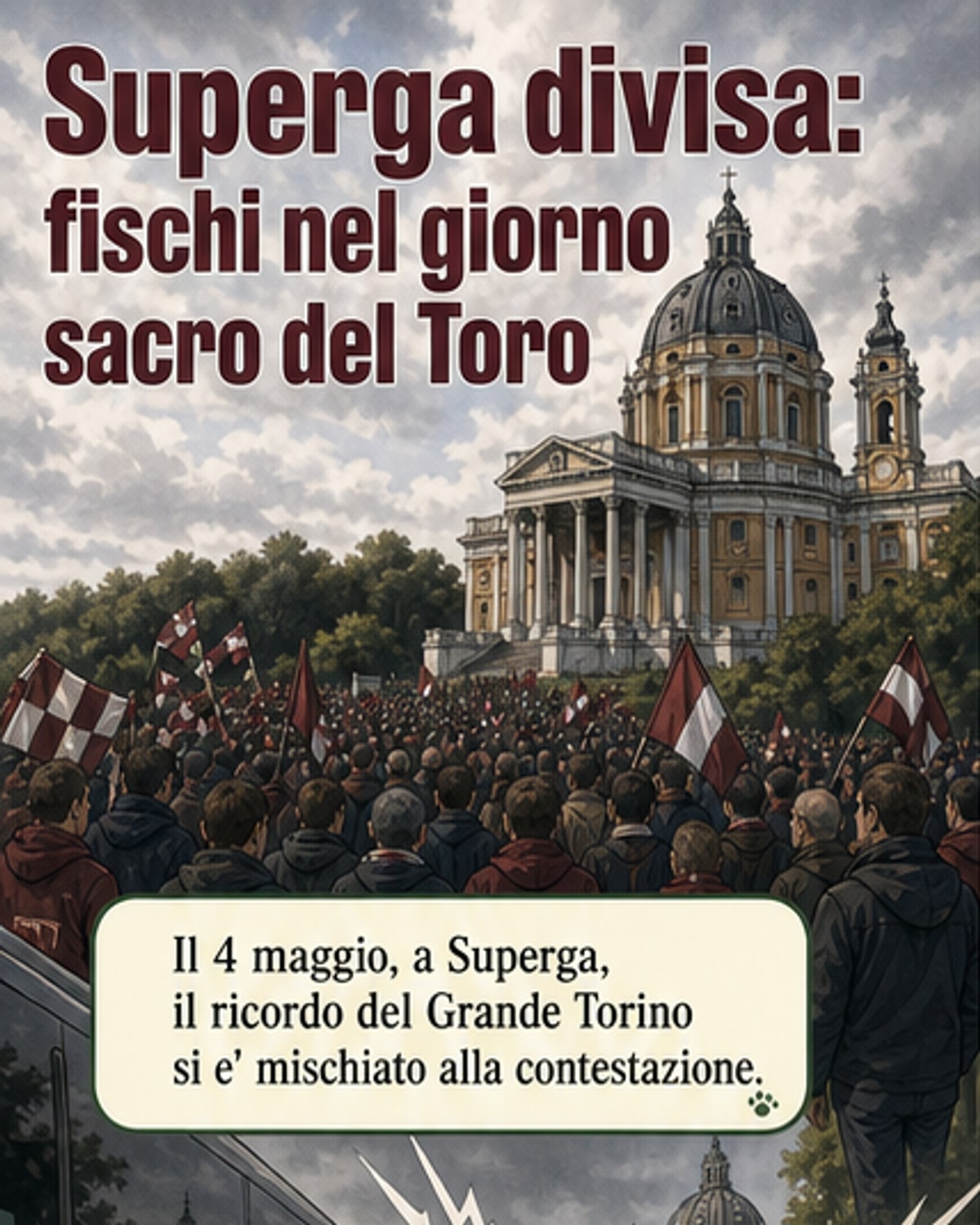 Fischi a Superga, il Toro nel caos