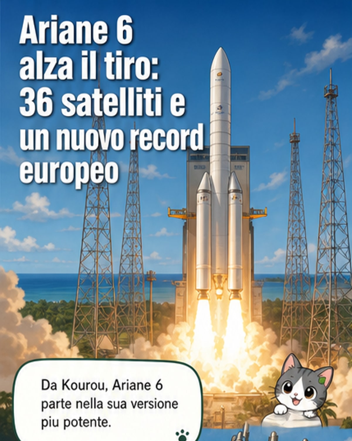 Ariane 6 batte il record europeo di carico