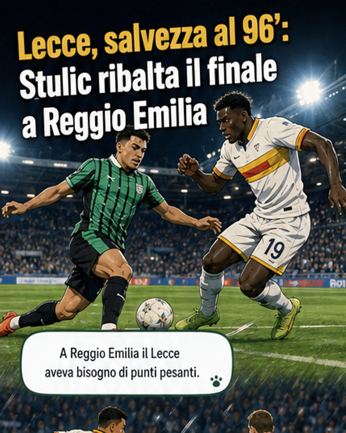 Stulic all'ultimo respiro, salvezza vicina