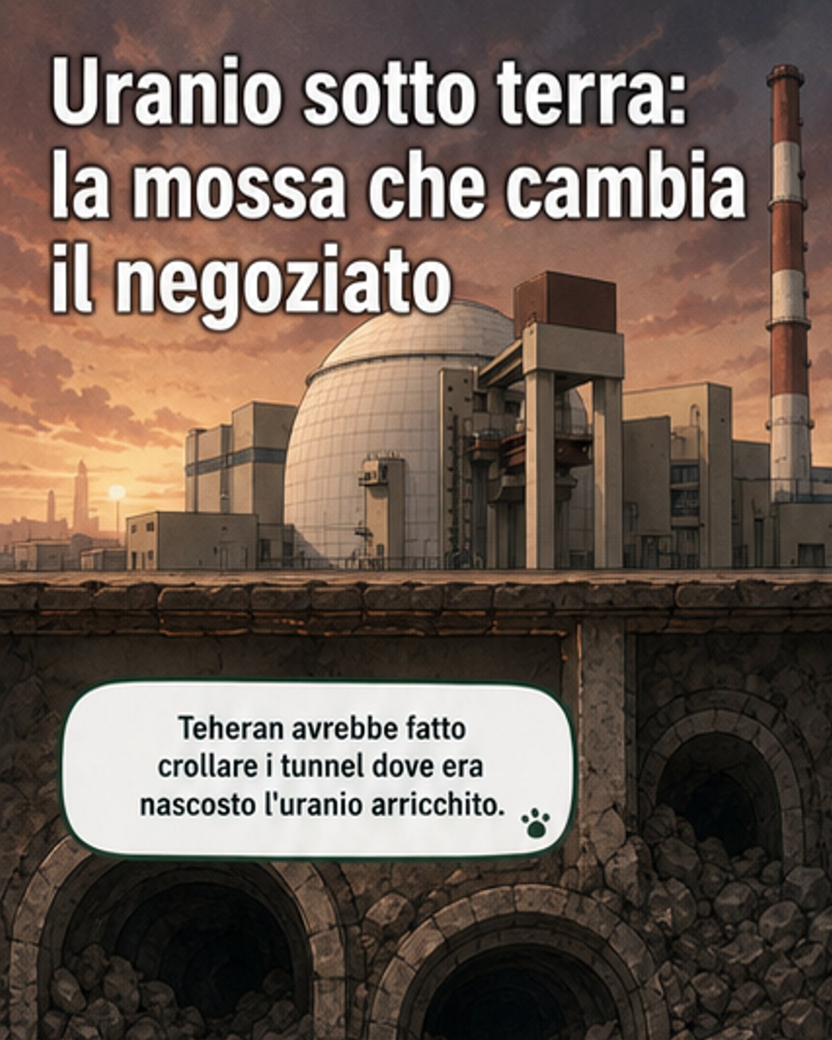 Teheran ha sepolto l'uranio arricchito