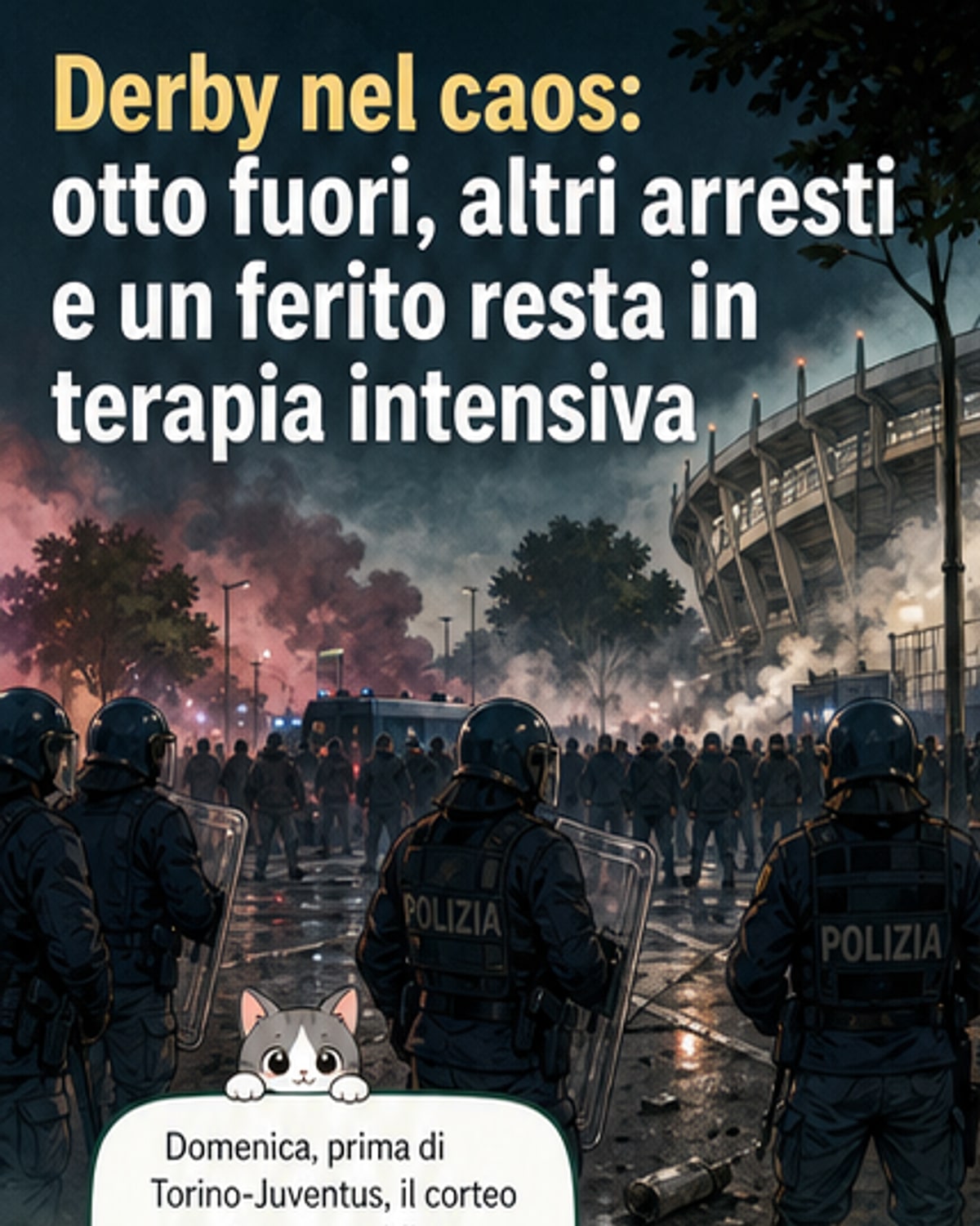 Derby violento, 11 ultras arrestati