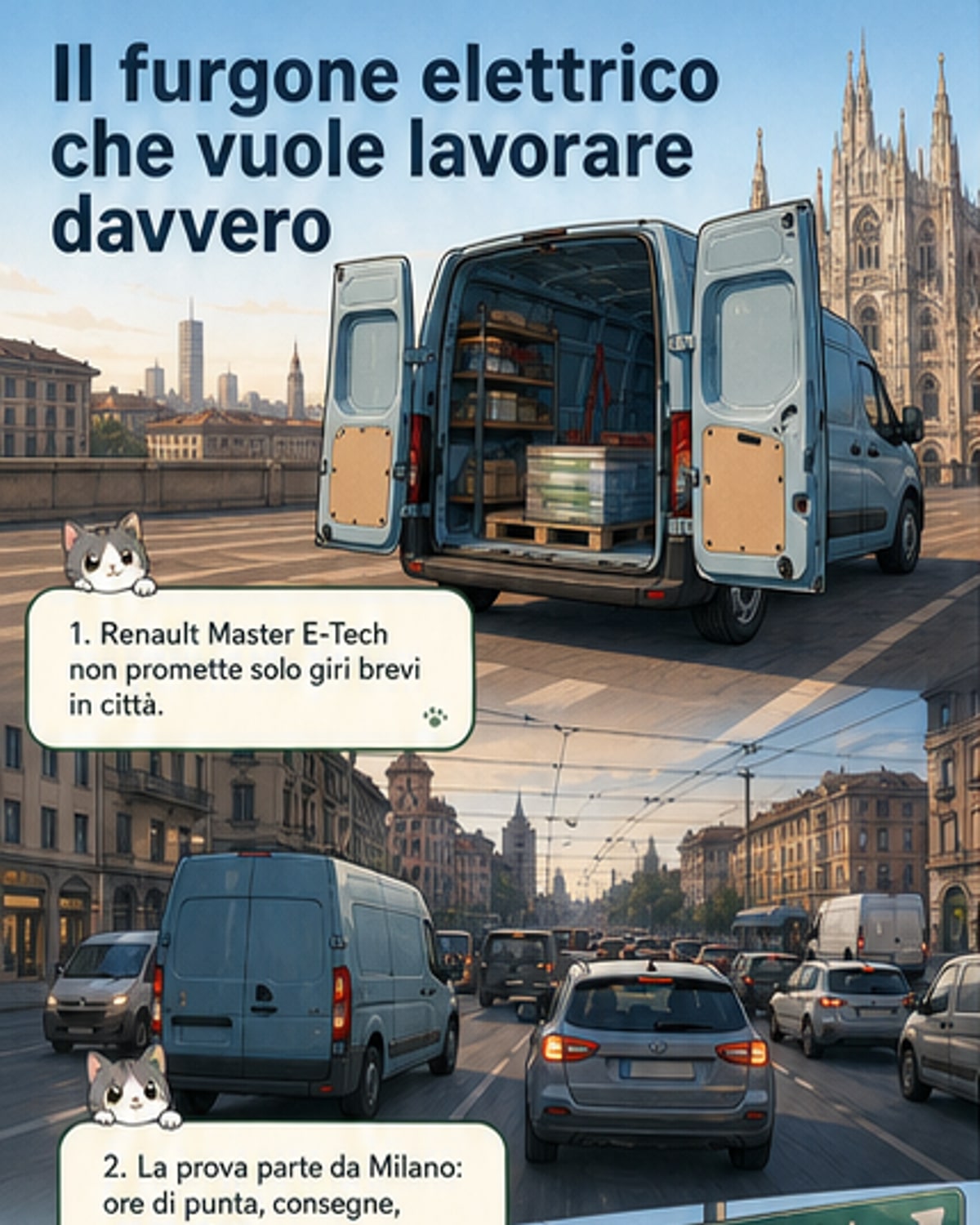 Renault Master E-Tech: il furgone elettrico che lavora sul serio