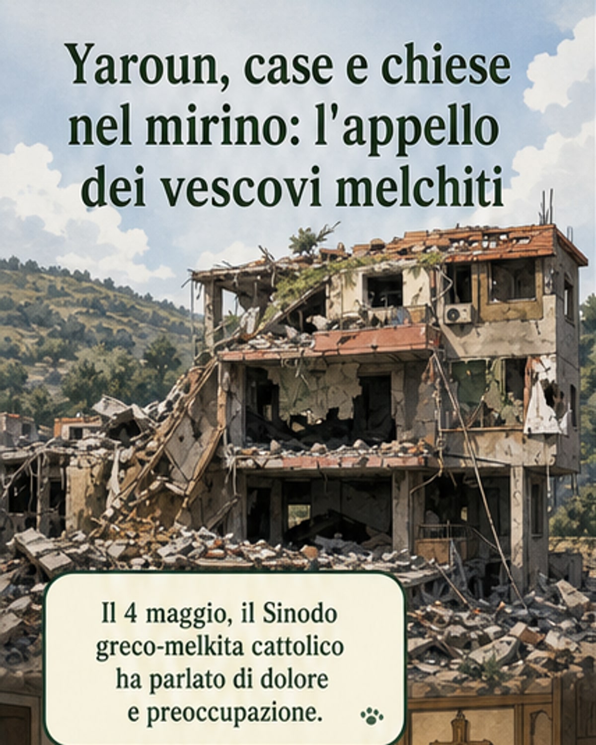 Vescovi melkiti: basta demolizioni nei villaggi di confine