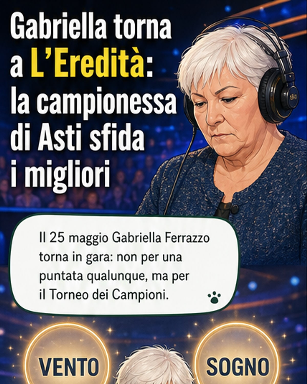 Gabriella torna a L’Eredità