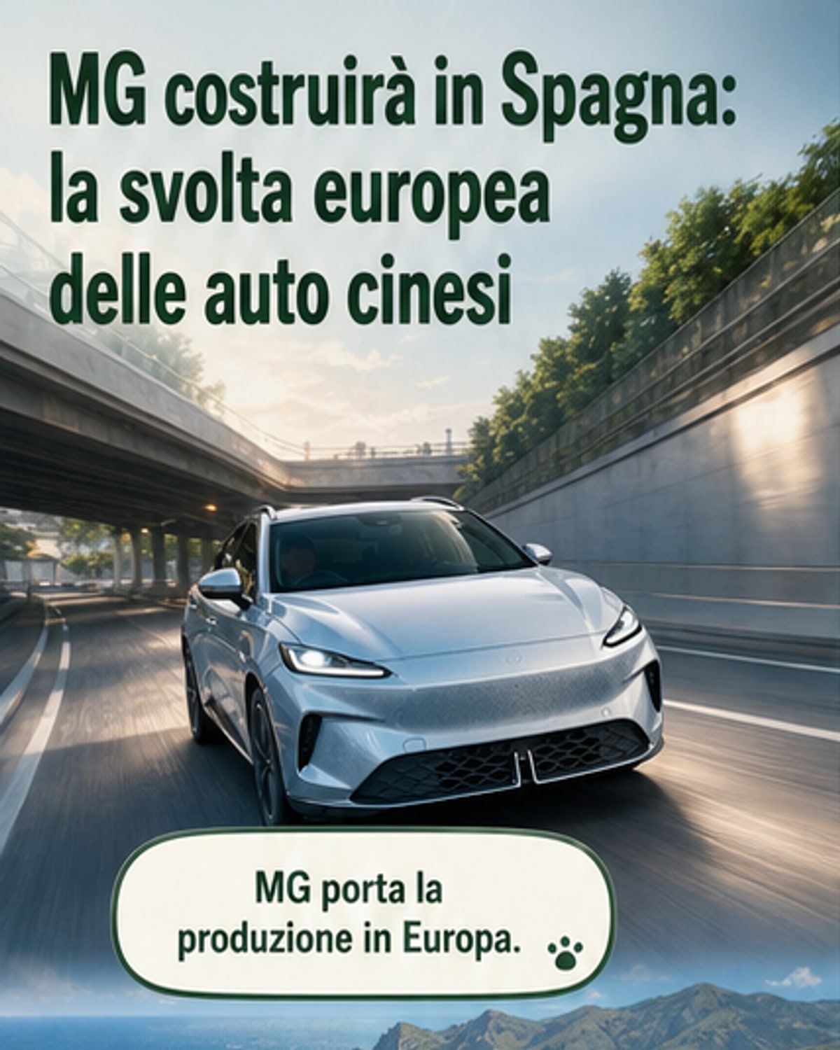MG costruirà auto in Europa