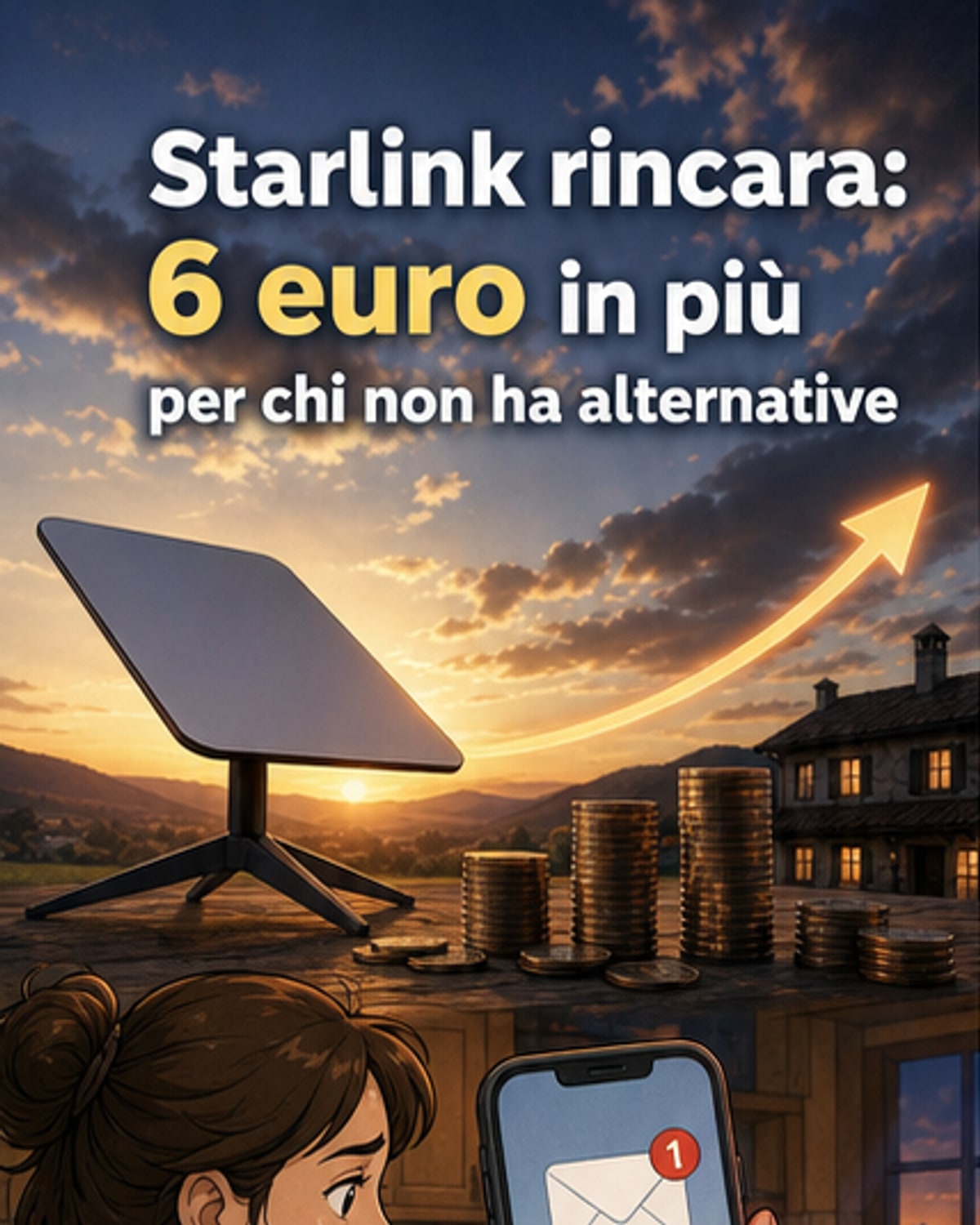 Starlink aumenta i prezzi in Italia