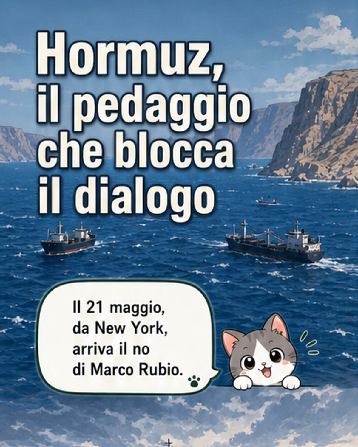 Rubio: pedaggio a Hormuz inaccettabile