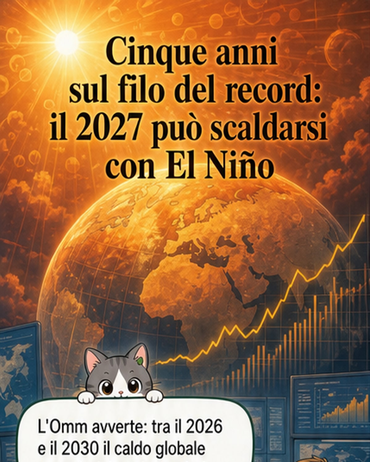 Cinque anni di caldo record in arrivo