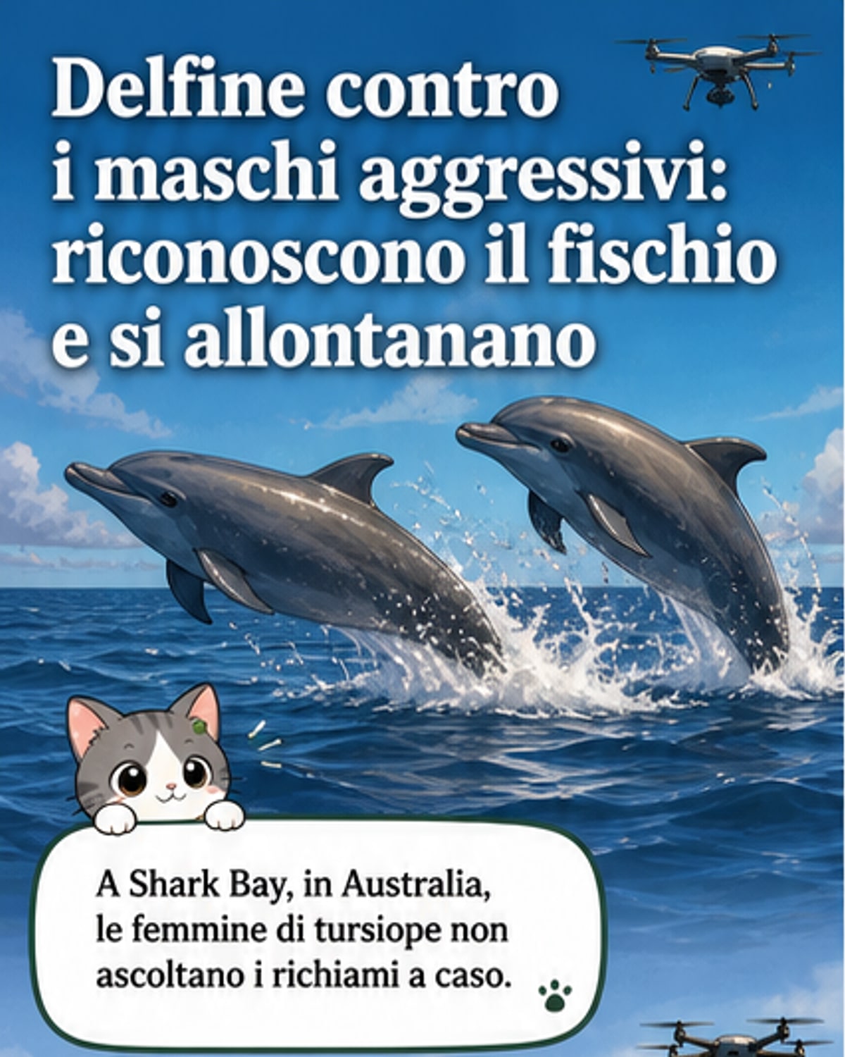 Le femmine di delfino scelgono chi evitare
