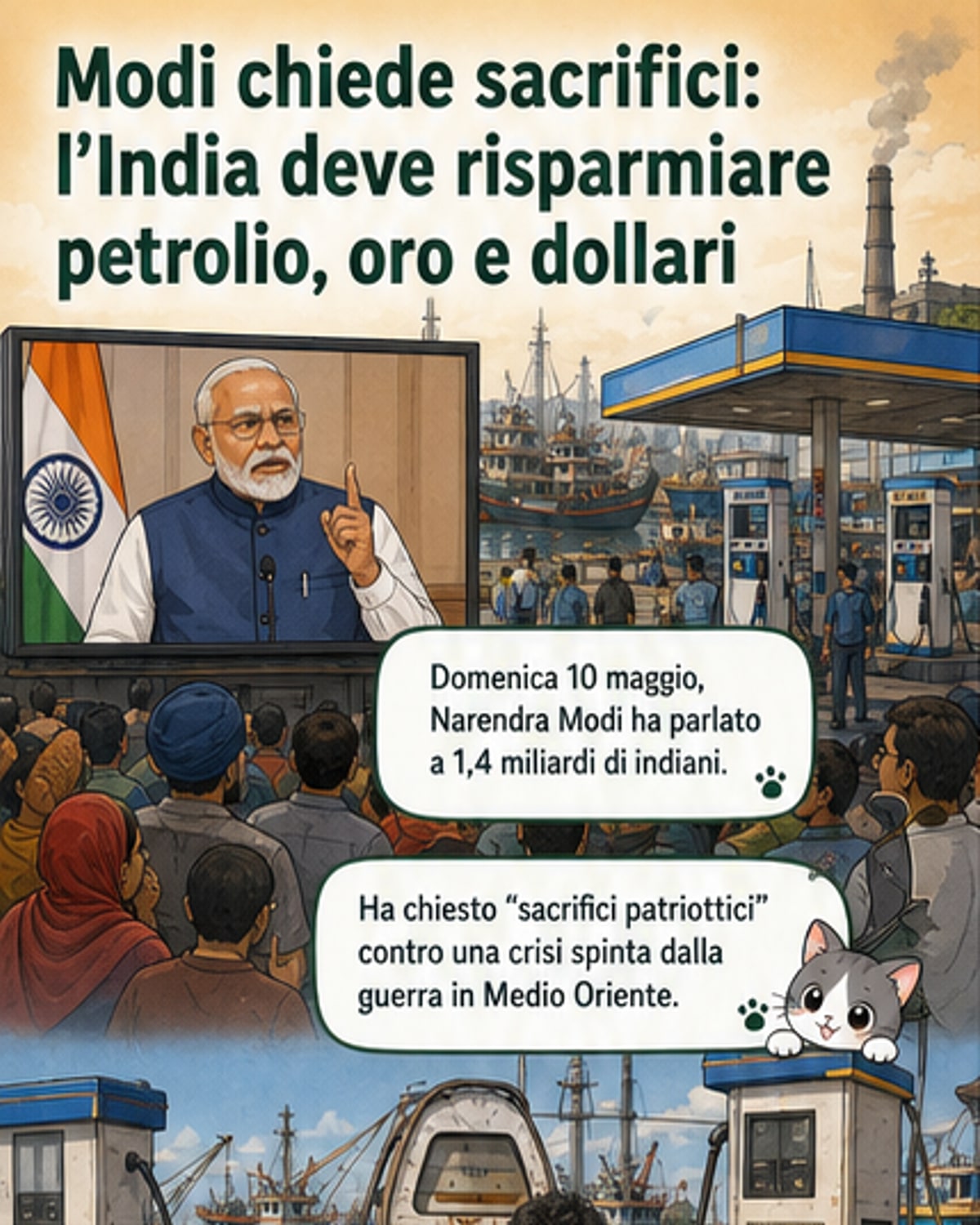 L’India chiede sacrifici per la crisi