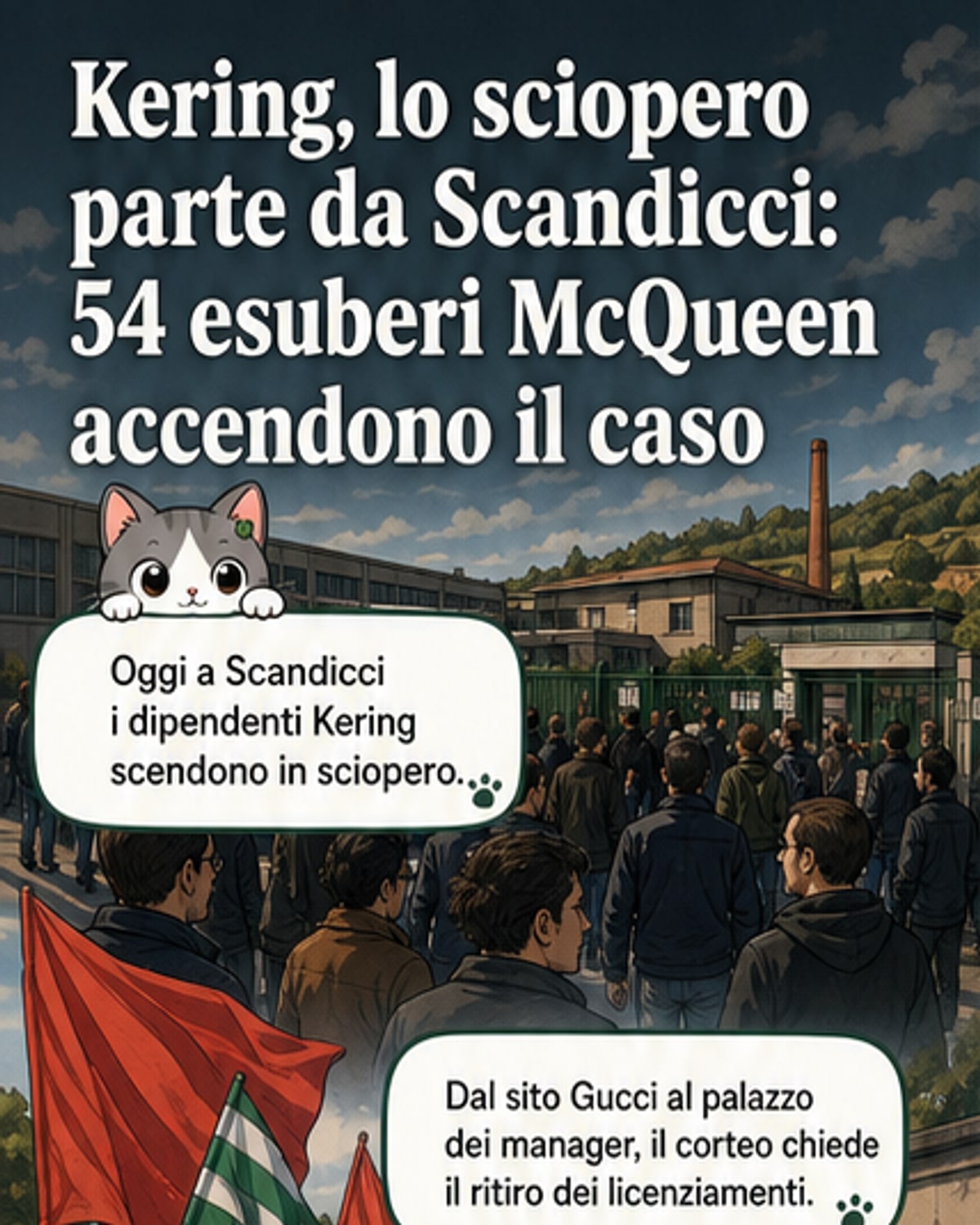 Sciopero Kering per difendere posti di lavoro